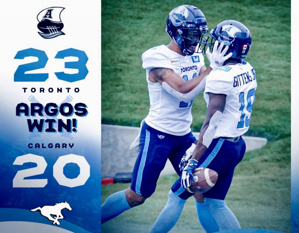 Toronto Argonauts Game Recap/Highlights The Argos Rally Late To Edge Out The Stampeders 2320