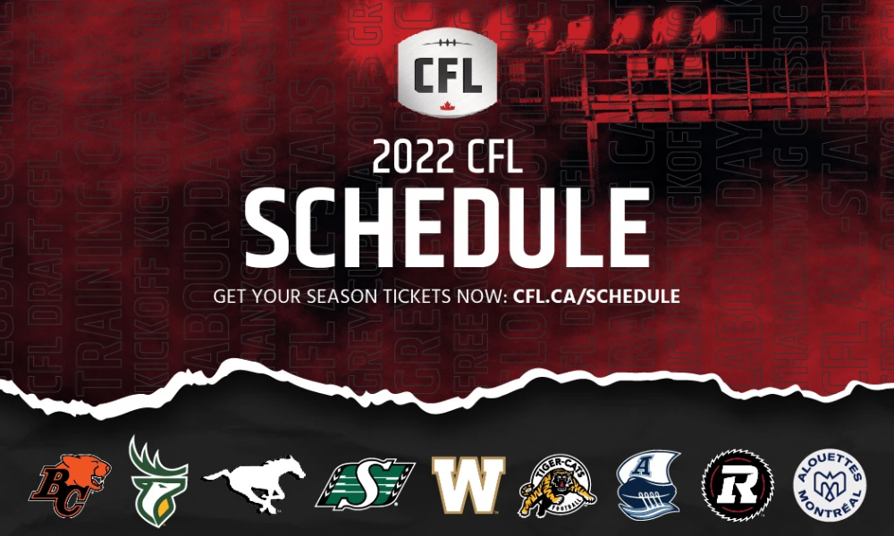 CFL Schedule 2022 CFL News Hub