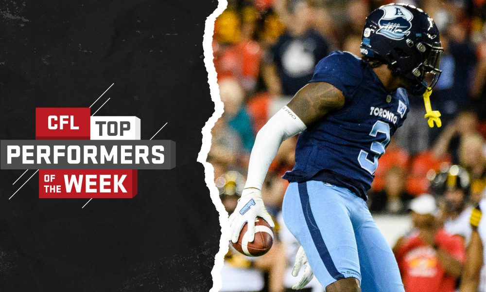 Wall, Paredes and Morrow named CFL top performers for Week 2