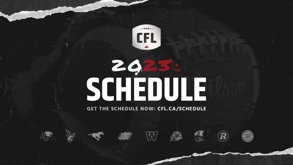 CFL Announces Full 2023 Schedule, Playoffs Shift From Sundays to