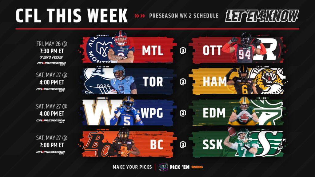 CFL Preseason Schedule Games on TV Today, Argonauts vs TigerCats