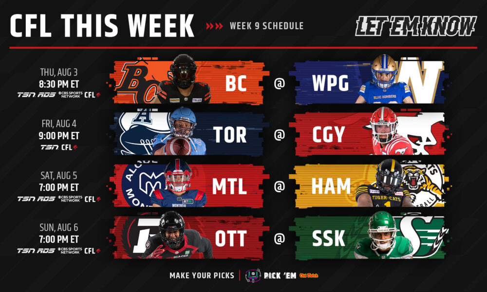 CFL Schedule: Calgary Stampeders vs. BC Lions, Odds, CFL Live Stream Free,  CFL Games Today (Saturday, August 12, 2023)