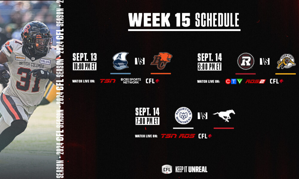 CFL Games Today September 13th 2024: BC Lions vs Toronto Argonauts – TV Channels, Odds