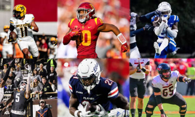 Corey Flagg Jr. with Missouri courtesy of MU Athletics, Ralen Goforth with USC by John McGillen, Joshua Pickett with Duke by Duke Athletics, Anthony Sambucci with WMU by Ashley Blanchard, Treon Sibley with Liberty courtesy of Liberty, Logan Zschernitz with NIU by Stephen Blue courtesy of NIU Athletics