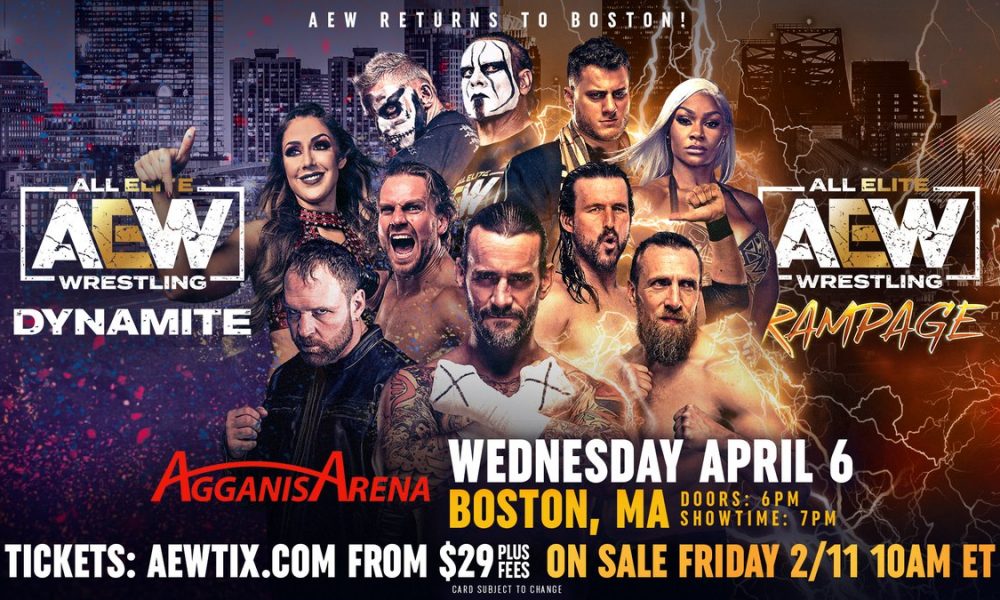 AEW Heading To Boston, MA In April For Dynamite And Rampage