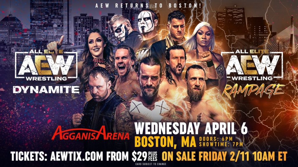 AEW Heading To Boston, MA In April For Dynamite And Rampage