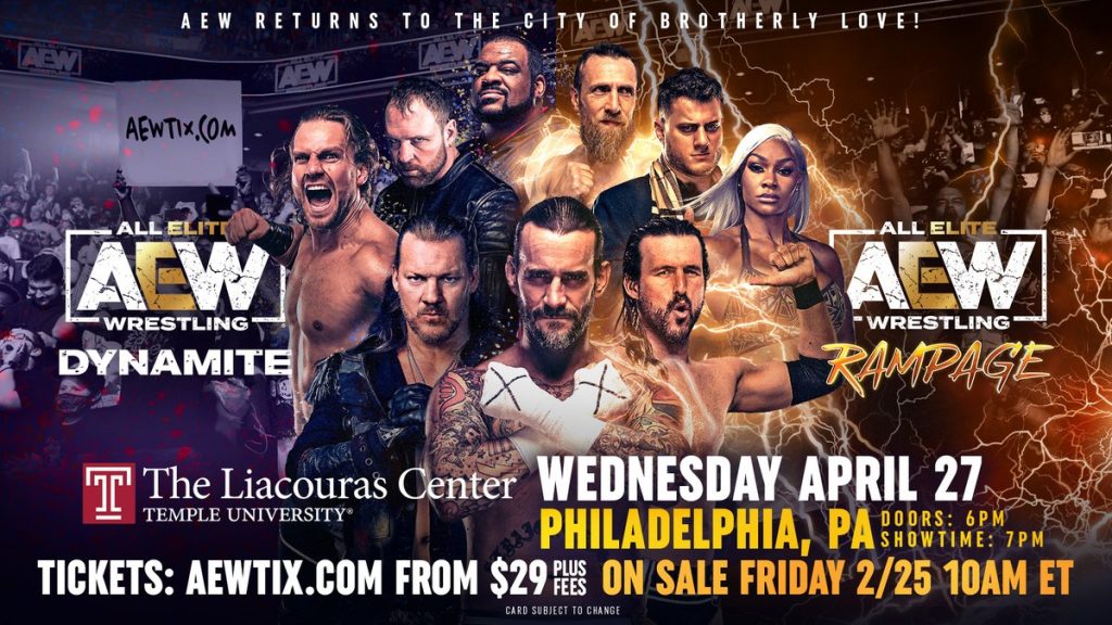 AEW Heading To Philadelphia, PA For Dynamite And Rampage