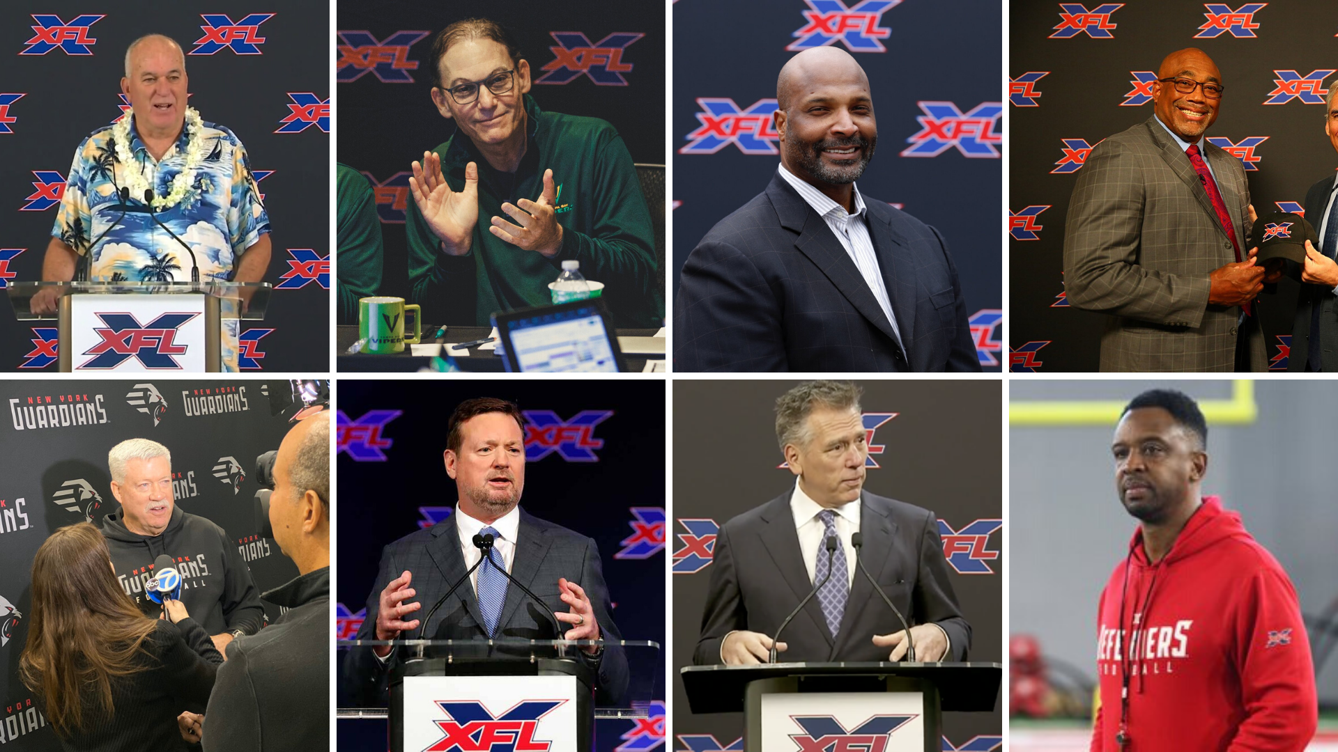 All Eight XFL Head Coaches