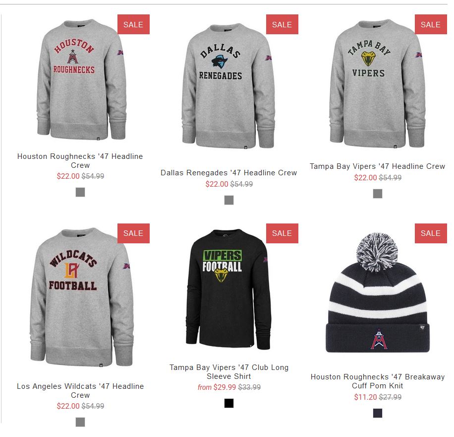 Last Chance To Get XFL Gear For Christmas, Offering 60 Off
