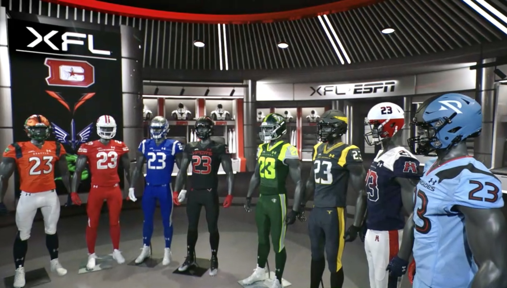 XFL reveals Battlehawks uniforms