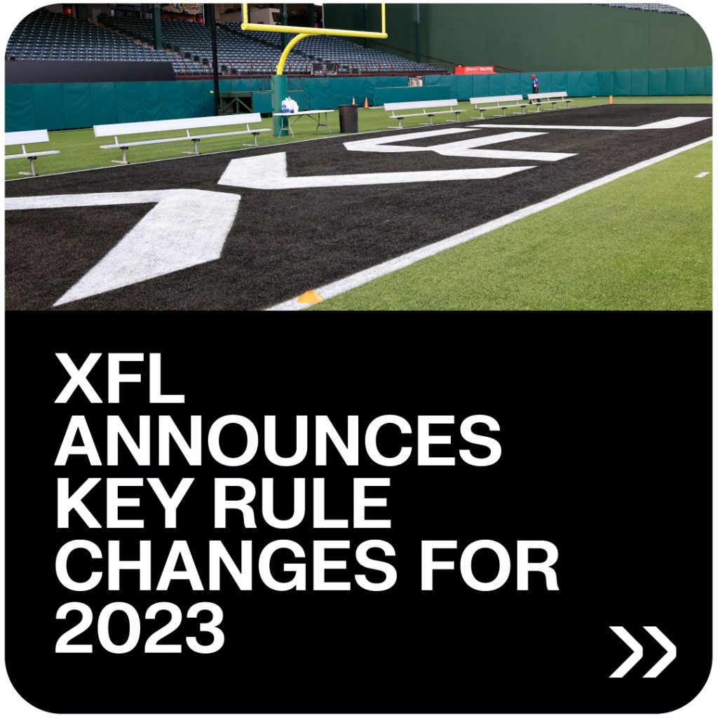 XFL Announces Key Rule Changes for 2023 Season, Kick Off, Tiered Extra
