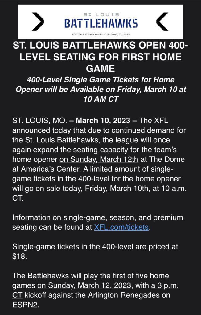 thumbnail image 2 of XFL St. Louis Battlehawks Patch Set Of 3 - Official Embroidered Sticky Back 2 of 4