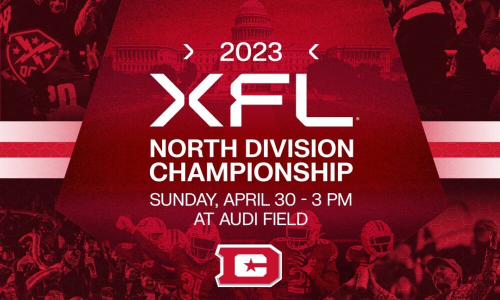 D.C. Defenders XFL North Division Championship Game Tickets On Sale Today
