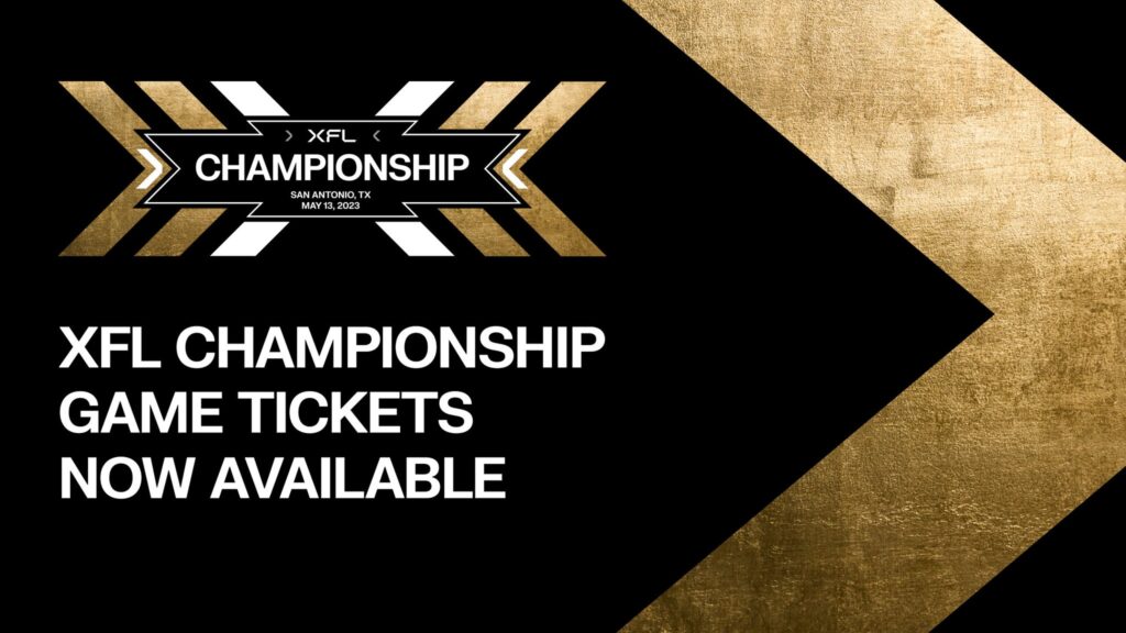 XFL Championship Game Tickets Now Available