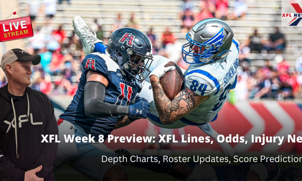 XFL Week 7 Preview: DFS Picks, Odds, Injury News, Depth Charts, Roster  Updates, Score Predictions 